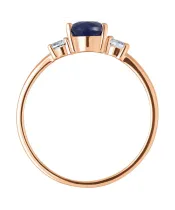 Женские Кольца_Серебро .925_САПФИР_Нанокристалл_4-Лазурит-Онлайн