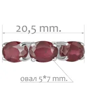 Женские Кольца_Серебро .925_РУБИН__2-Лазурит-Онлайн