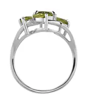 Женские Кольца_Серебро .925_ХРИЗОЛИТ__3-Лазурит-Онлайн