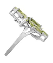 Женские Кольца_Серебро .925_ХРИЗОЛИТ__4-Лазурит-Онлайн