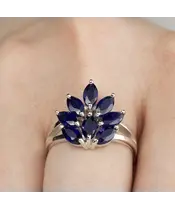 Женские Кольца_Серебро .925_САПФИР__6-Лазурит-Онлайн