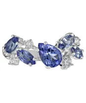 Женские Кольца_Серебро .925_ТАНЗАНИТ_Нанокристалл_2-Лазурит-Онлайн