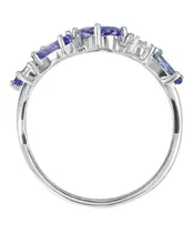 Женские Кольца_Серебро .925_ТАНЗАНИТ_Нанокристалл_3-Лазурит-Онлайн