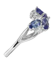 Женские Кольца_Серебро .925_ТАНЗАНИТ_Нанокристалл_4-Лазурит-Онлайн