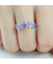 Женские Кольца_Серебро .925_ТАНЗАНИТ_Нанокристалл_6-Лазурит-Онлайн