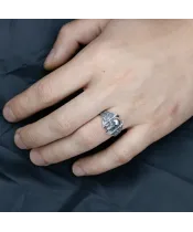 Мужские кольца_Серебро .925___10-Лазурит-Онлайн