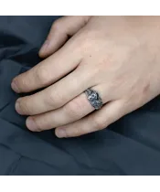 Мужские кольца_Серебро .925___10-Лазурит-Онлайн