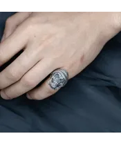 Мужские кольца_Серебро .925___10-Лазурит-Онлайн