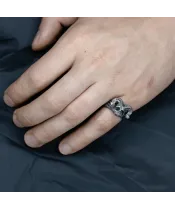 Мужские кольца_Серебро .925___10-Лазурит-Онлайн