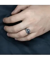 Мужские кольца_Серебро .925___10-Лазурит-Онлайн