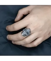 Мужские кольца_Серебро .925___10-Лазурит-Онлайн