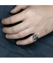 Мужские кольца_Серебро .925___10-Лазурит-Онлайн