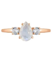 Женские Кольца_Серебро .925_ЛУННЫЙ КАМЕНЬ_Нанокристалл_3-Лазурит-Онлайн