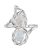 Женские Кольца_Серебро .925_ЛУННЫЙ КАМЕНЬ__3-Лазурит-Онлайн