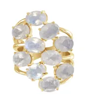 Женские Кольца_Серебро .925_ЛУННЫЙ КАМЕНЬ__3-Лазурит-Онлайн