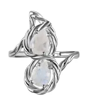 Женские Кольца_Серебро .925_ЛУННЫЙ КАМЕНЬ__3-Лазурит-Онлайн