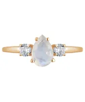 Женские Кольца_Серебро .925_ЛУННЫЙ КАМЕНЬ_Нанокристалл_3-Лазурит-Онлайн