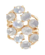 Женские Кольца_Серебро .925_ЛУННЫЙ КАМЕНЬ__3-Лазурит-Онлайн