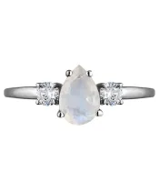 Женские Кольца_Серебро .925_ЛУННЫЙ КАМЕНЬ_Нанокристалл_3-Лазурит-Онлайн