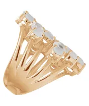 Женские Кольца_Серебро .925_ЛУННЫЙ КАМЕНЬ__5-Лазурит-Онлайн