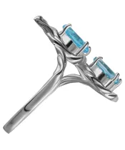 Женские Кольца_Серебро .925_ТОПАЗ__5-Лазурит-Онлайн