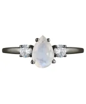 Женские Кольца_Серебро .925_ЛУННЫЙ КАМЕНЬ_Нанокристалл_3-Лазурит-Онлайн