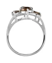 Женские Кольца_Серебро .925_РАУХТОПАЗ__4-Лазурит-Онлайн