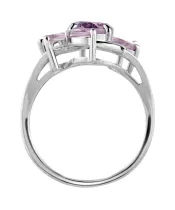 Женские Кольца_Серебро .925_АМЕТИСТ__3-Лазурит-Онлайн