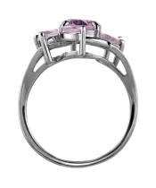 Женские Кольца_Серебро .925_АМЕТИСТ__4-Лазурит-Онлайн