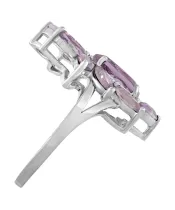 Женские Кольца_Серебро .925_АМЕТИСТ__4-Лазурит-Онлайн