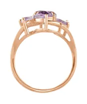 Женские Кольца_Серебро .925_АМЕТИСТ__3-Лазурит-Онлайн