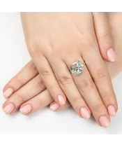 Женские Кольца_Серебро .925_ТОПАЗ_Нанокристалл_6-Лазурит-Онлайн