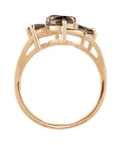 Женские Кольца_Серебро .925_РАУХТОПАЗ__4-Лазурит-Онлайн