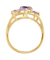 Женские Кольца_Серебро .925_АМЕТИСТ__4-Лазурит-Онлайн