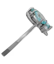 Женские Кольца_Серебро .925_ТОПАЗ_Нанокристалл_4-Лазурит-Онлайн