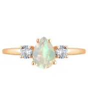 Женские Кольца_Серебро .925_ОПАЛ_Нанокристалл_3-Лазурит-Онлайн