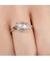 Женские Кольца_Серебро .925_ЛУННЫЙ КАМЕНЬ__6-Лазурит-Онлайн