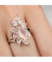 Женские Кольца_Серебро .925_КВАРЦ__6-Лазурит-Онлайн