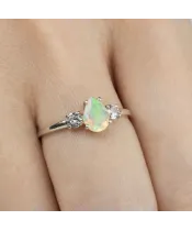 Женские Кольца_Серебро .925_ОПАЛ_Нанокристалл_6-Лазурит-Онлайн