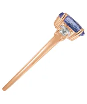 Женские Кольца_Серебро .925_ТАНЗАНИТ_Нанокристалл_5-Лазурит-Онлайн