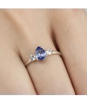 Женские Кольца_Серебро .925_ТАНЗАНИТ_Нанокристалл_6-Лазурит-Онлайн