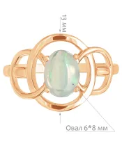 Женские Кольца_Серебро .925_ОПАЛ__2-Лазурит-Онлайн