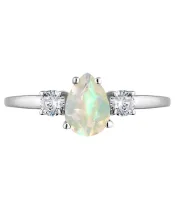 Женские Кольца_Серебро .925_ОПАЛ_Нанокристалл_3-Лазурит-Онлайн