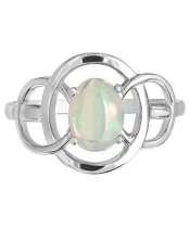 Женские Кольца_Серебро .925_ОПАЛ__3-Лазурит-Онлайн