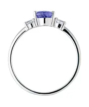 Женские Кольца_Серебро .925_ТАНЗАНИТ_Нанокристалл_4-Лазурит-Онлайн
