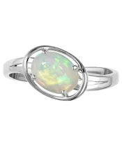 Женские Кольца_Серебро .925_ОПАЛ__3-Лазурит-Онлайн