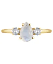 Женские Кольца_Серебро .925_ЛУННЫЙ КАМЕНЬ_Нанокристалл_3-Лазурит-Онлайн