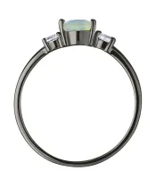 Женские Кольца_Серебро .925_ОПАЛ_Нанокристалл_4-Лазурит-Онлайн