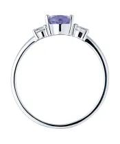 Женские Кольца_Серебро .925_ТАНЗАНИТ_Нанокристалл_4-Лазурит-Онлайн