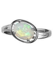 Женские Кольца_Серебро .925_ОПАЛ__3-Лазурит-Онлайн